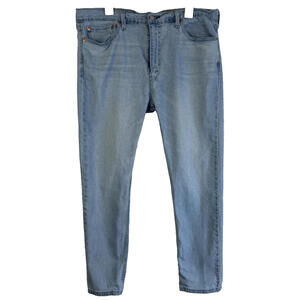 Levis 510 Jeans Mens 38x30 Blue Slim Straight High Rise Light Wash Stretch Denim